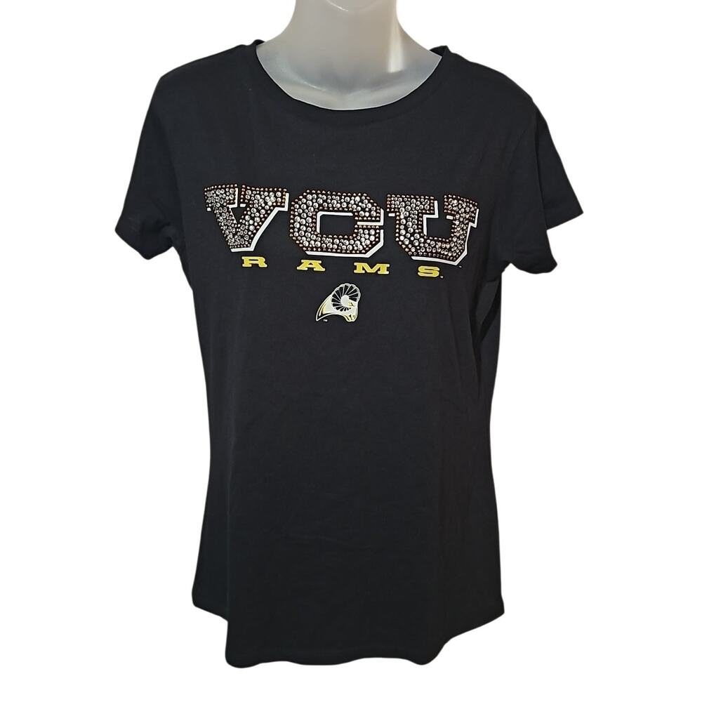 VCU Rams Rhinestone Graphic T-Shirt Women's Large